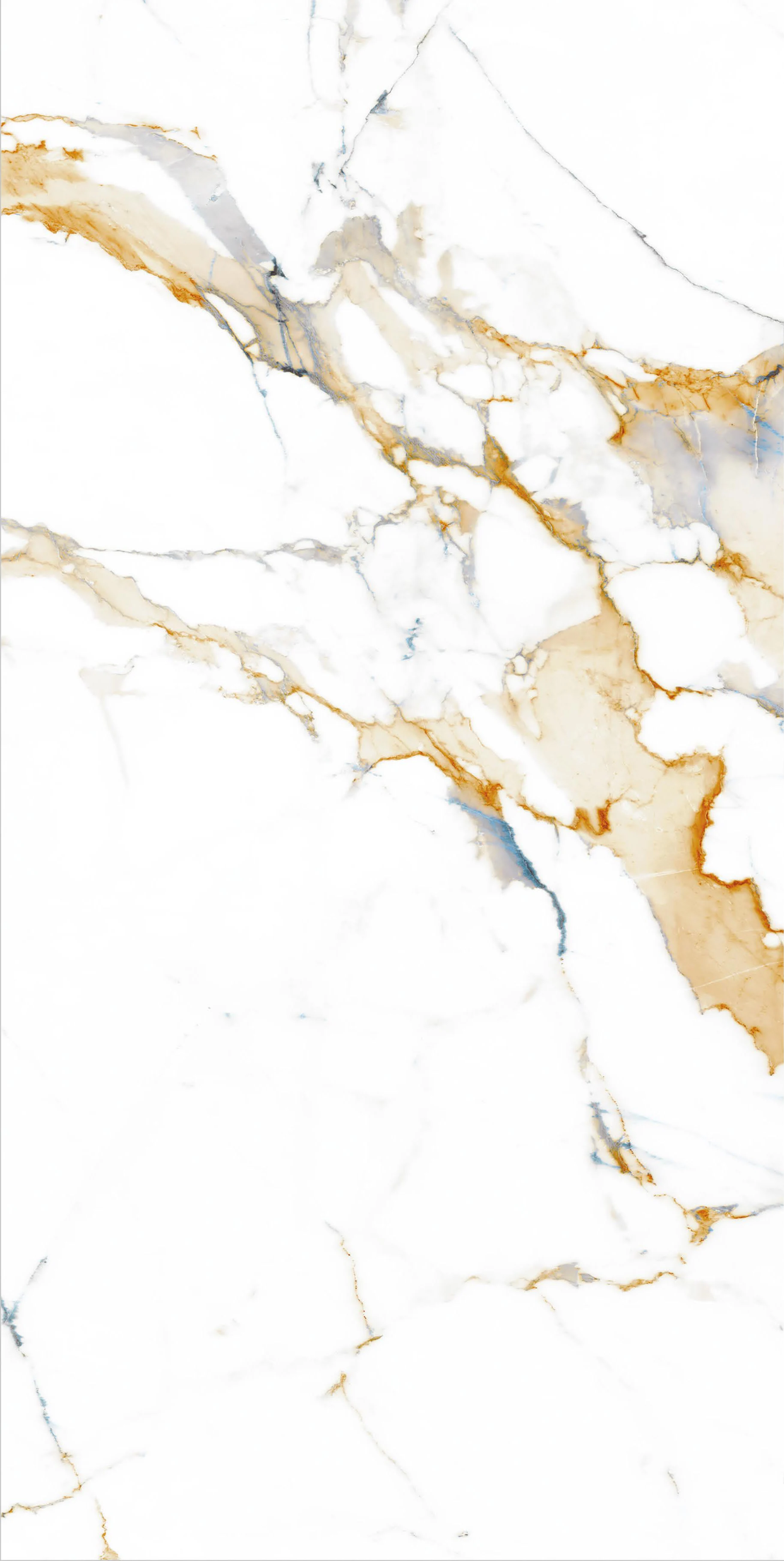 Elegant Marble Texture Featuring White Surface and Golden Patterns