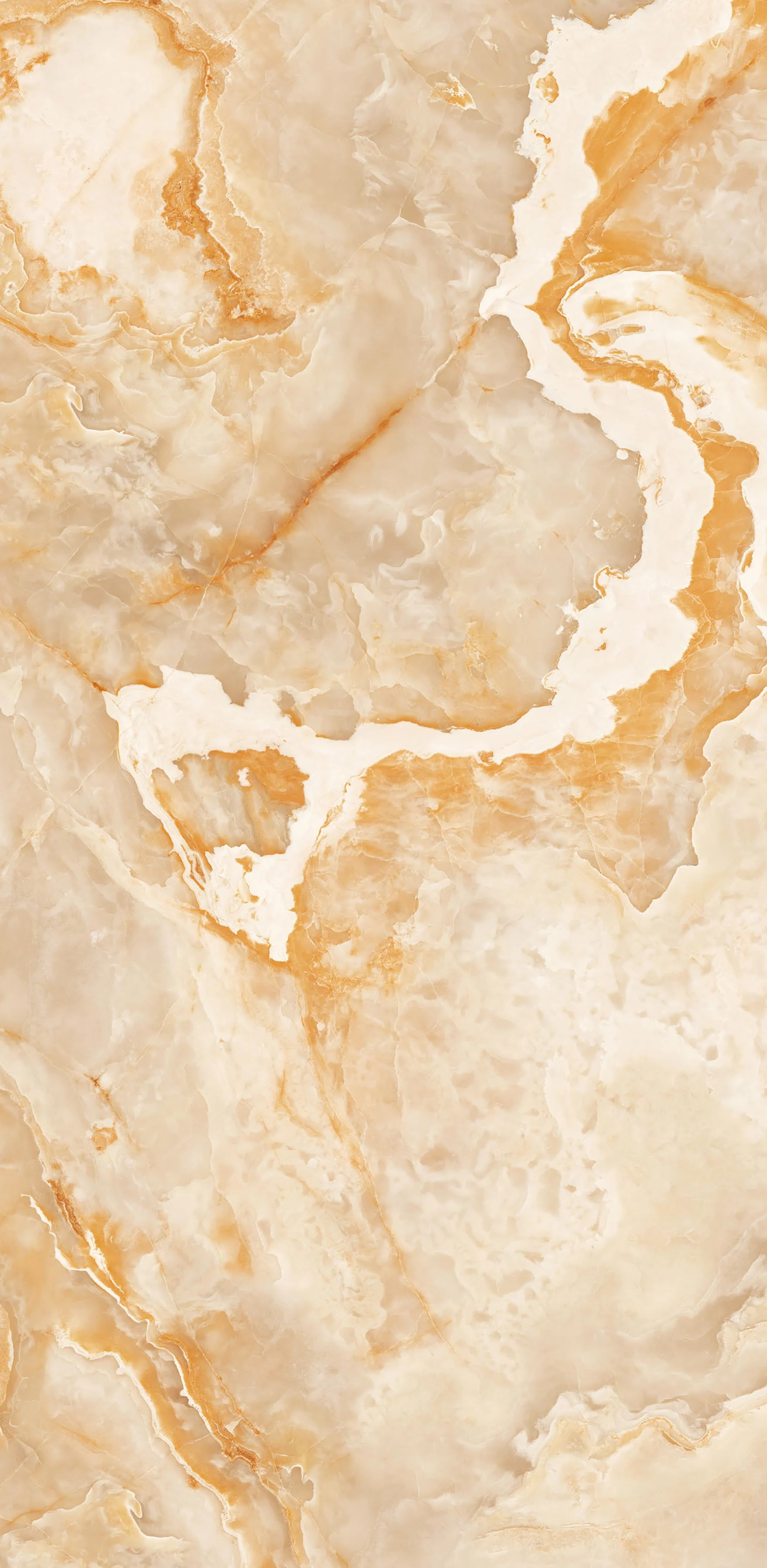 Elegant Orange Marble with Detailed White Veins Close-Up Texture