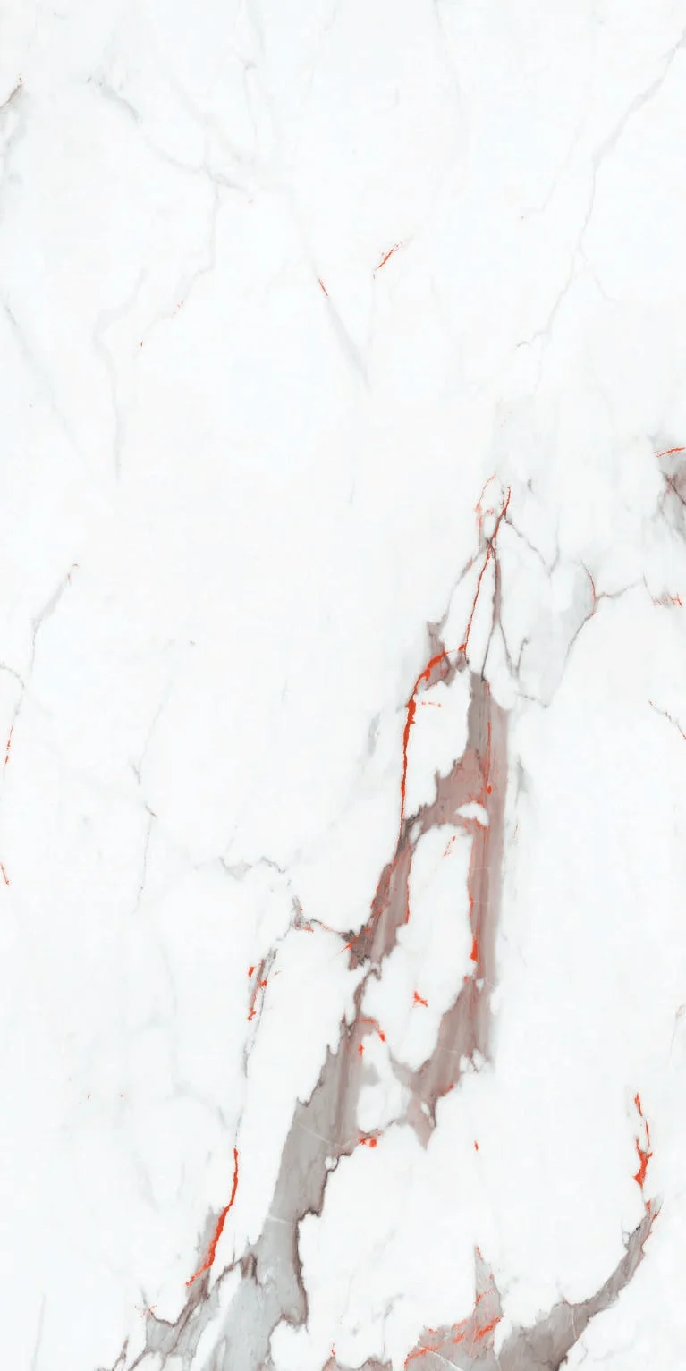 Elegant White Marble Texture With Subtle Red Veins Ideal for Luxury Design