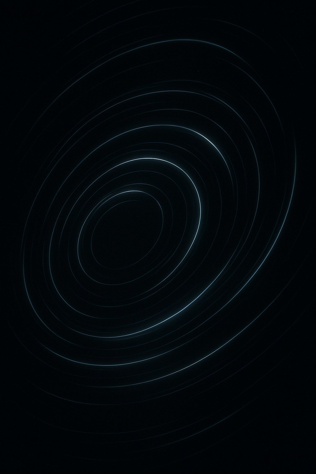 Faint Concentric Light Circles Abstract Mobile Wallpaper