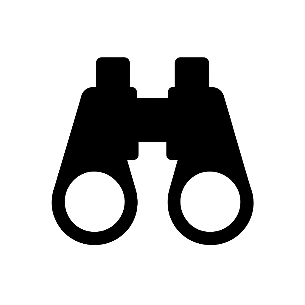 Flat Icon of a Pair of Binoculars