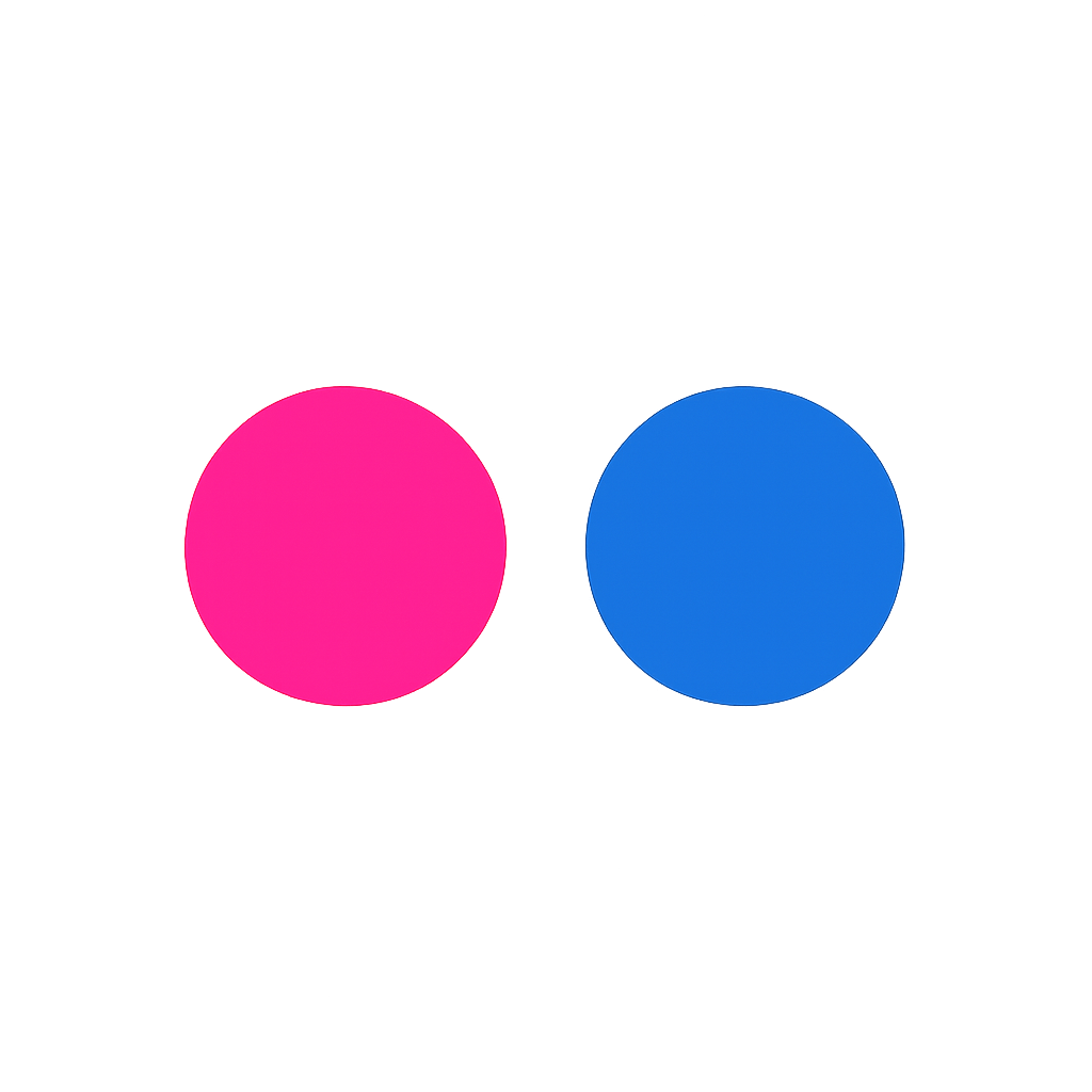 Flickr Icon on Transparent Background