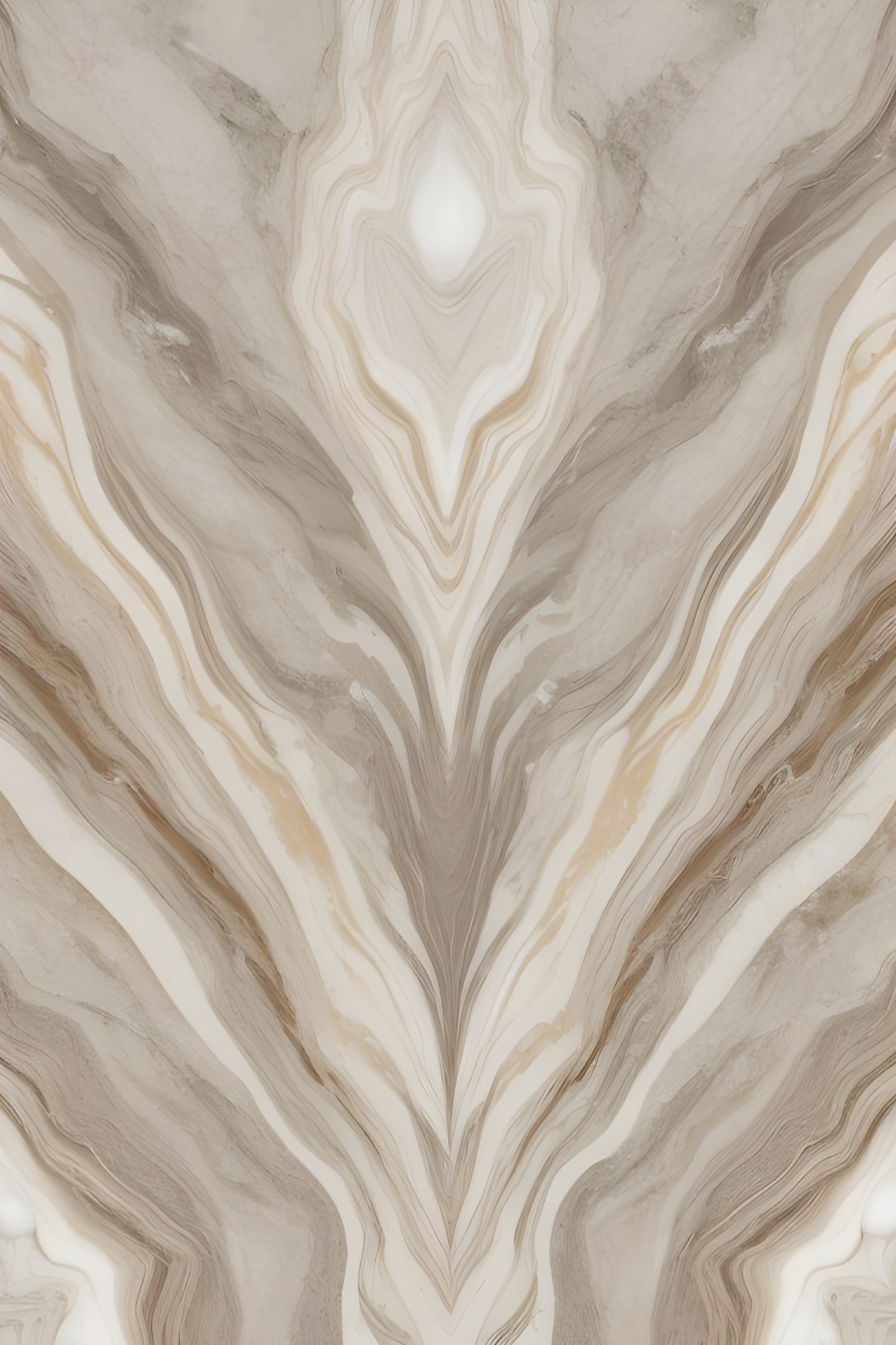 Flowing Brown and White Marble Bookmatch Texture