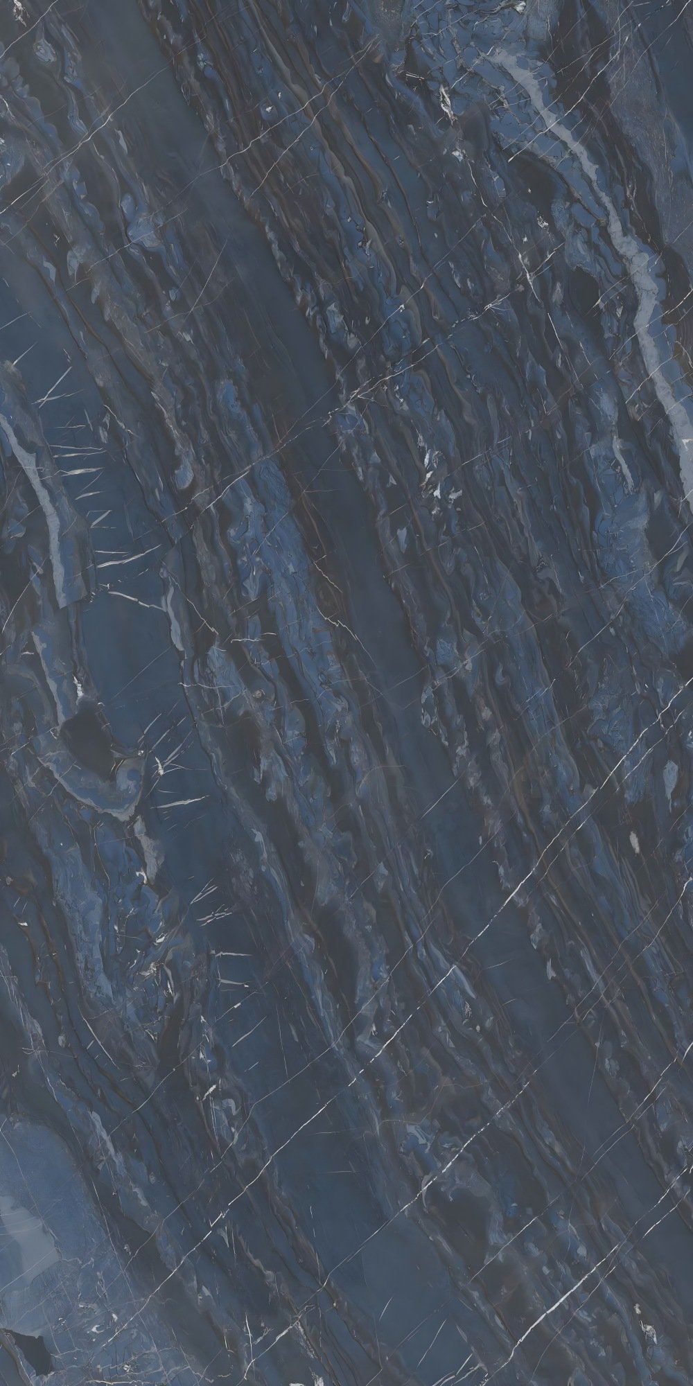 Flowing Indigo Blue Marble Texture