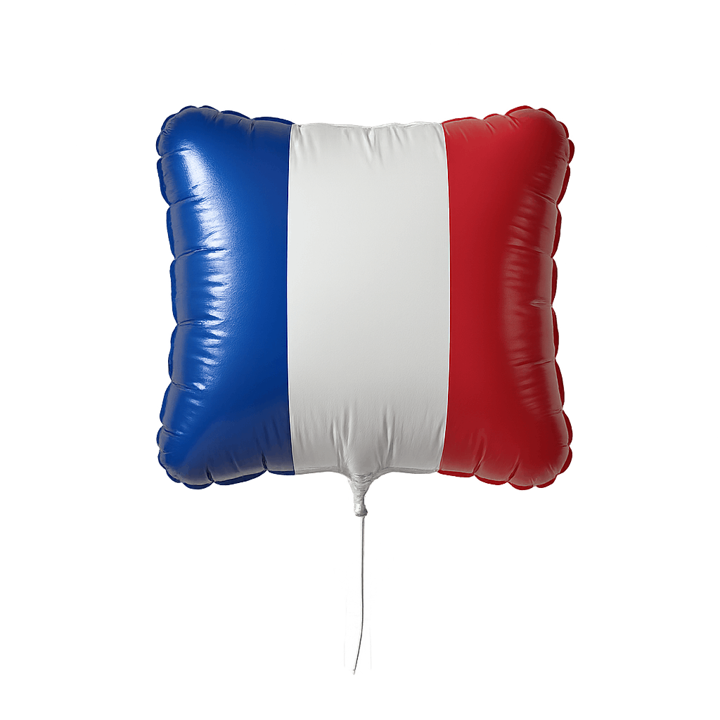 France Flag Balloon Transparent Background Party Decor