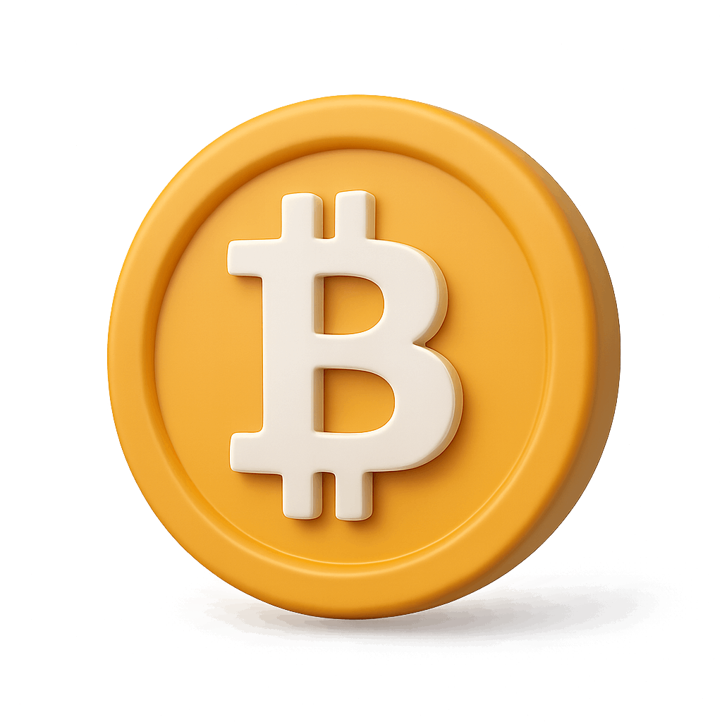 Gold 3D Bitcoin Crypto Currency Coin