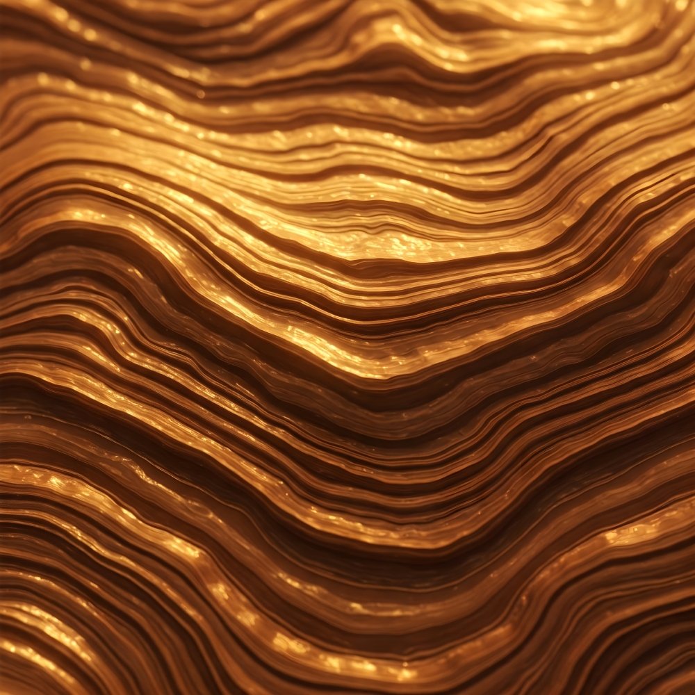 Golden Layered Wavy Abstract Marble Texture