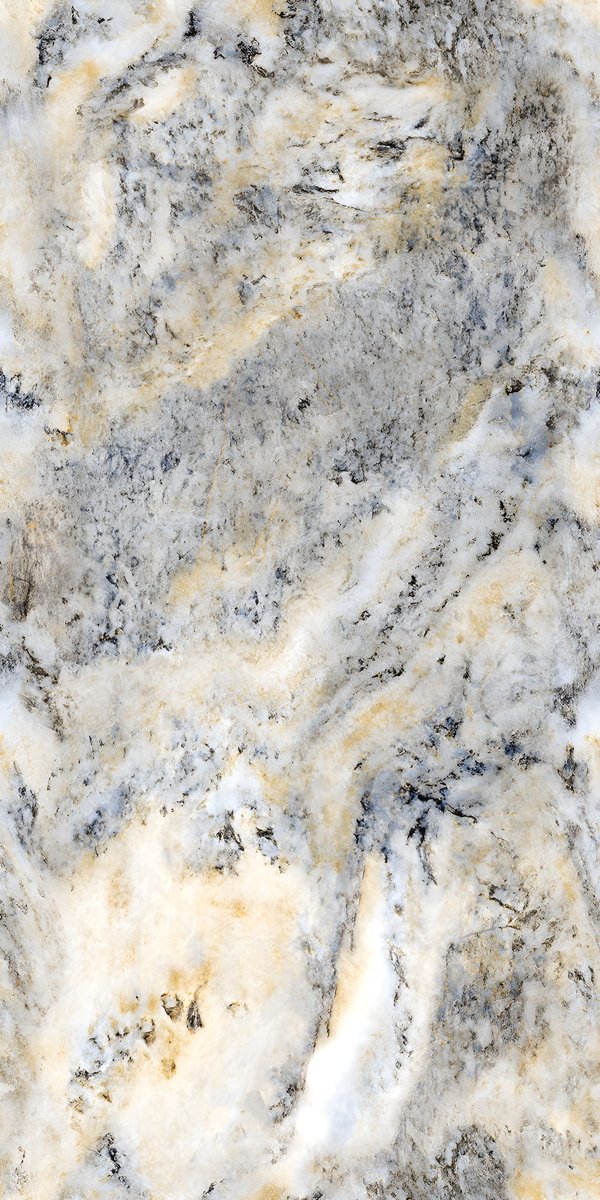 Granular White Marble with Grey Gold