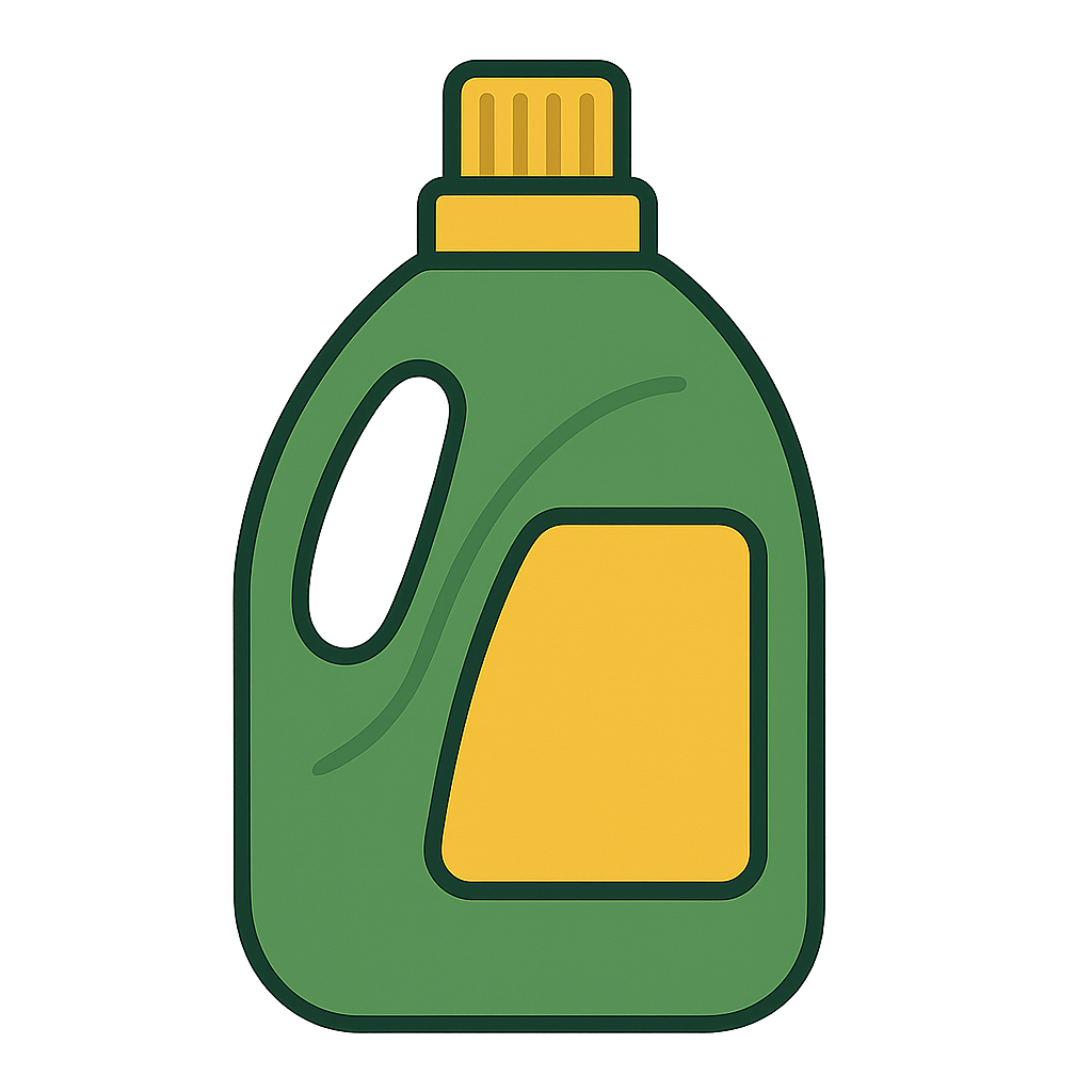 Green Laundry Detergent Bottle Transparent Background