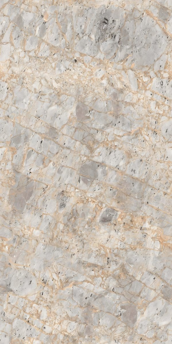 Grey Marble Tile Gold Crisscross Veining