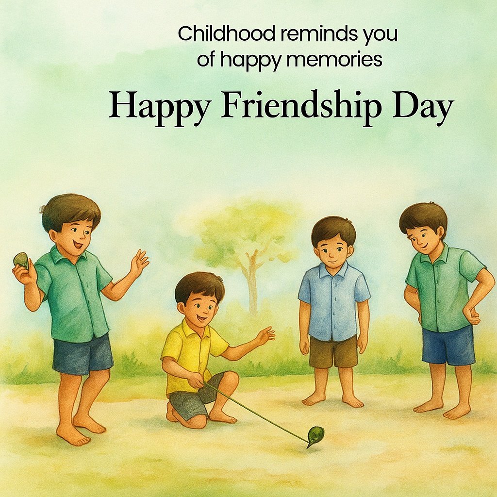 Happy Friendship Day Celebrating Childhood Joys and Bonds With Amazing Memories