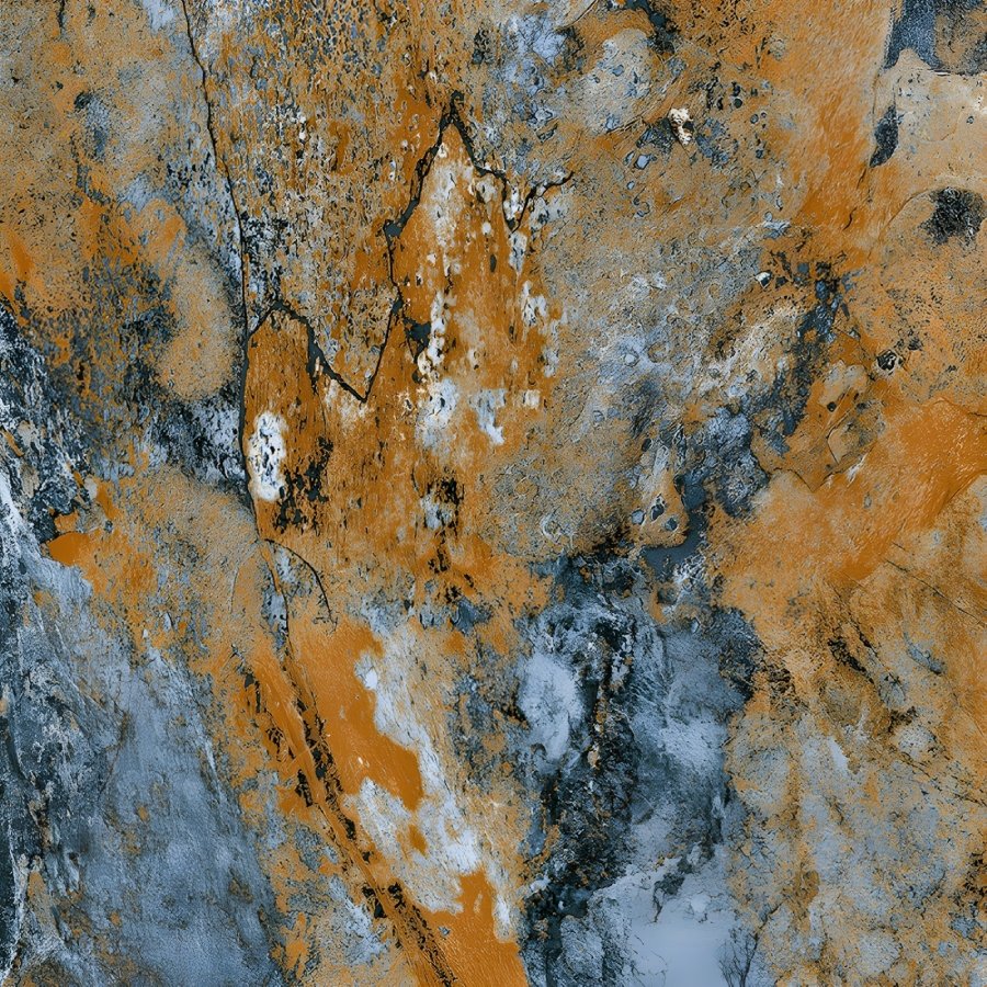 High Contrast Abstract Marble Grunge Parking Tile