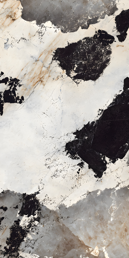 High Contrast Black White Dramatic Marble