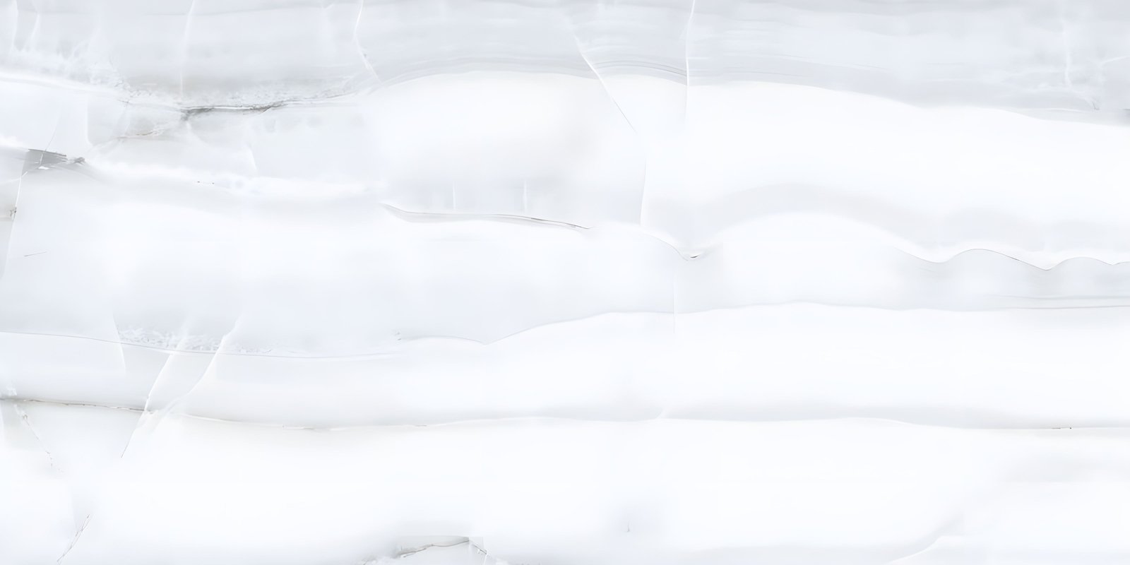 Icy White Translucent Banded Natural Stone