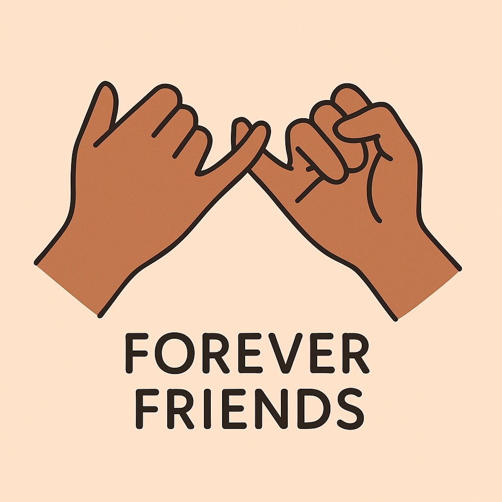 Illustration of Pinky Promise Gesture Symbolizing Friendship and Trust