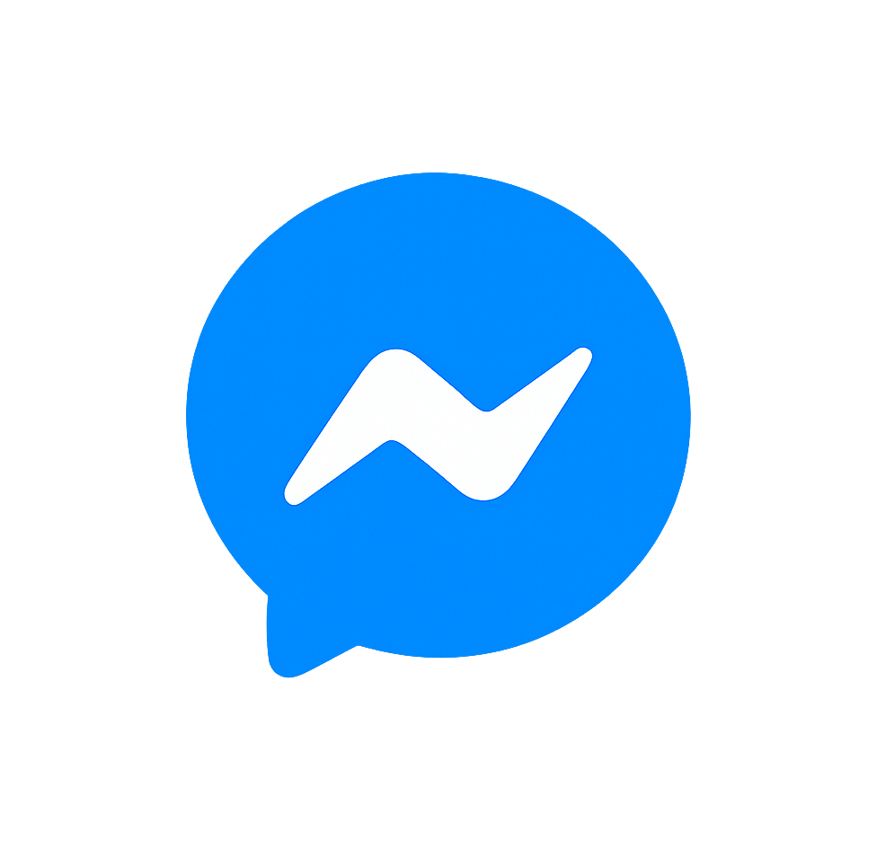 Image Title: Messenger Logo Icon Transparent Background