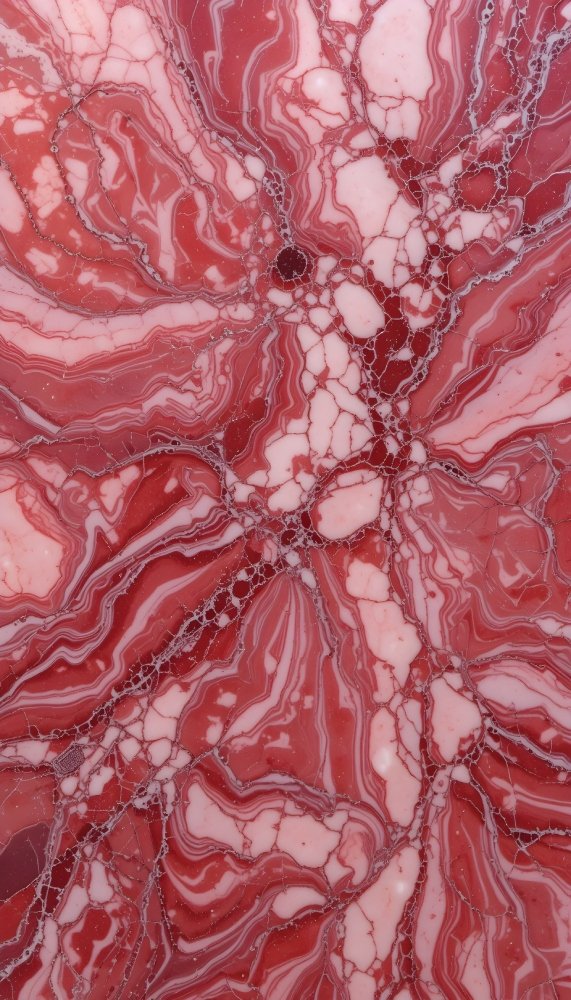 Intense Red Marble Swirl Abstract Texture