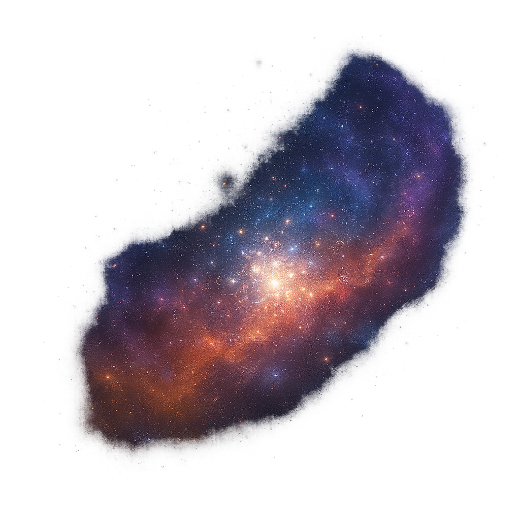 Isolated Cluster of Stars Galaxy Nebula