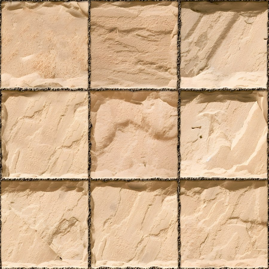 Light Beige Sandstone Rough Square Parking Tile