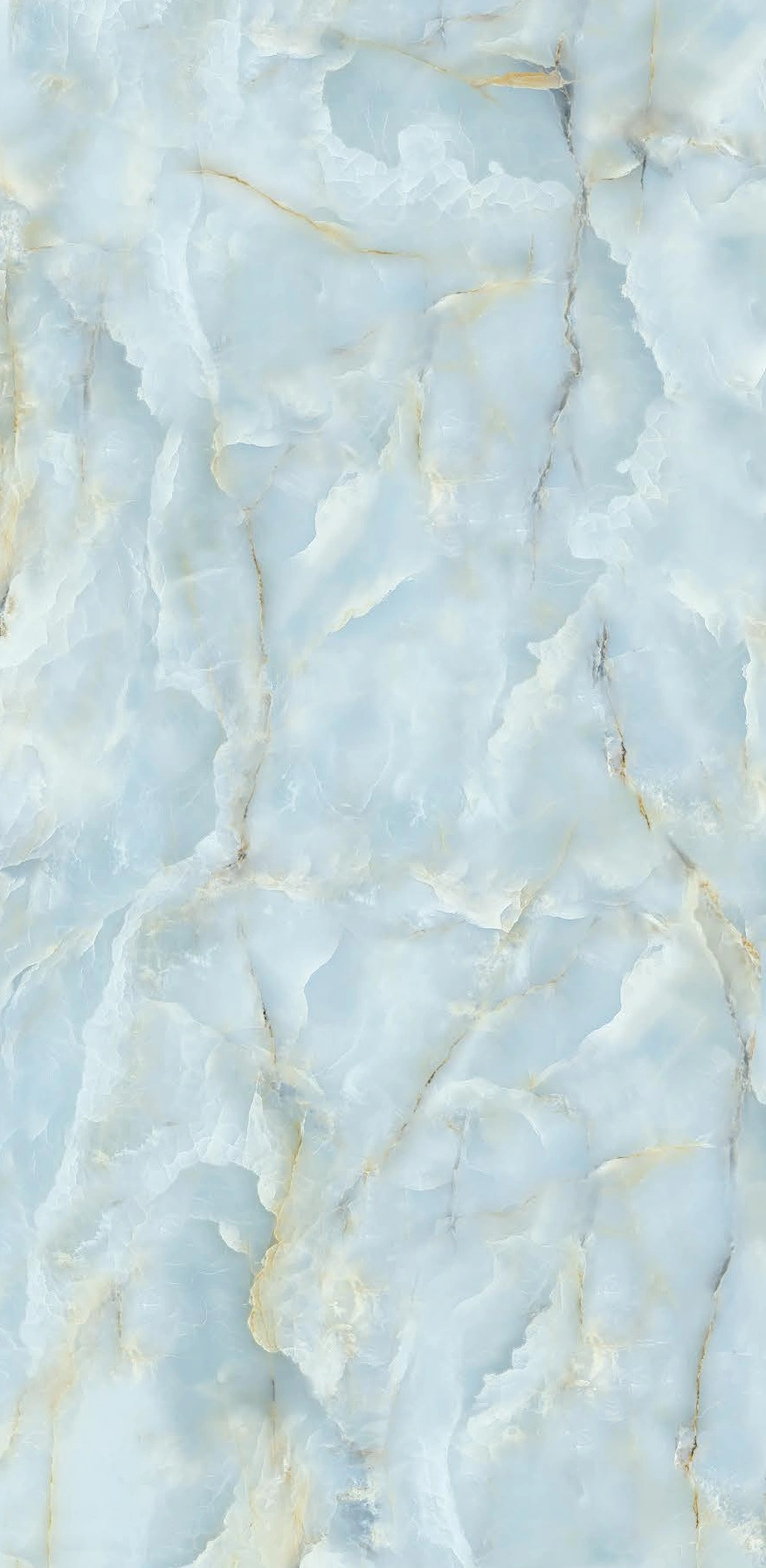 Light Blue Marble Texture With Subtle Gold Veins in a Natural Design