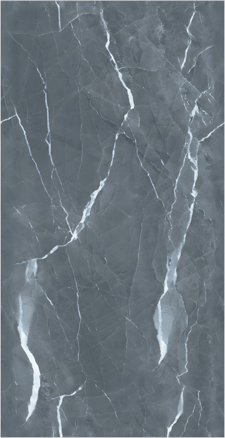 Light Blue Marble Tile with Gold Veining