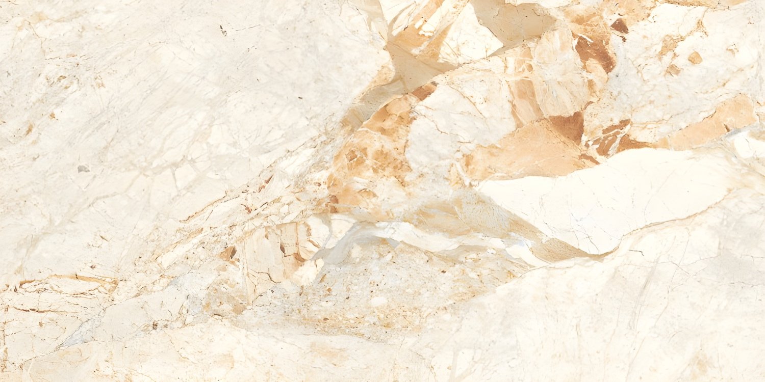 Light Cream Marble with Brown Accents