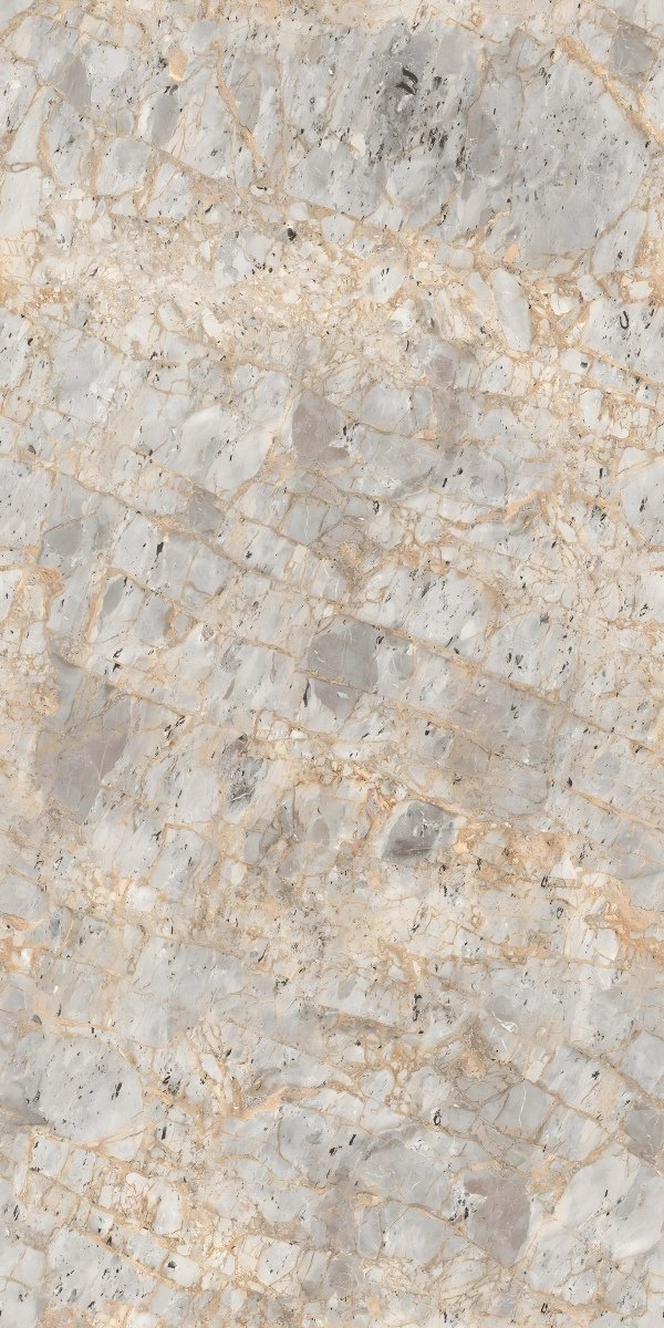 Light Grey Gold Vein Fine Matrix Marble