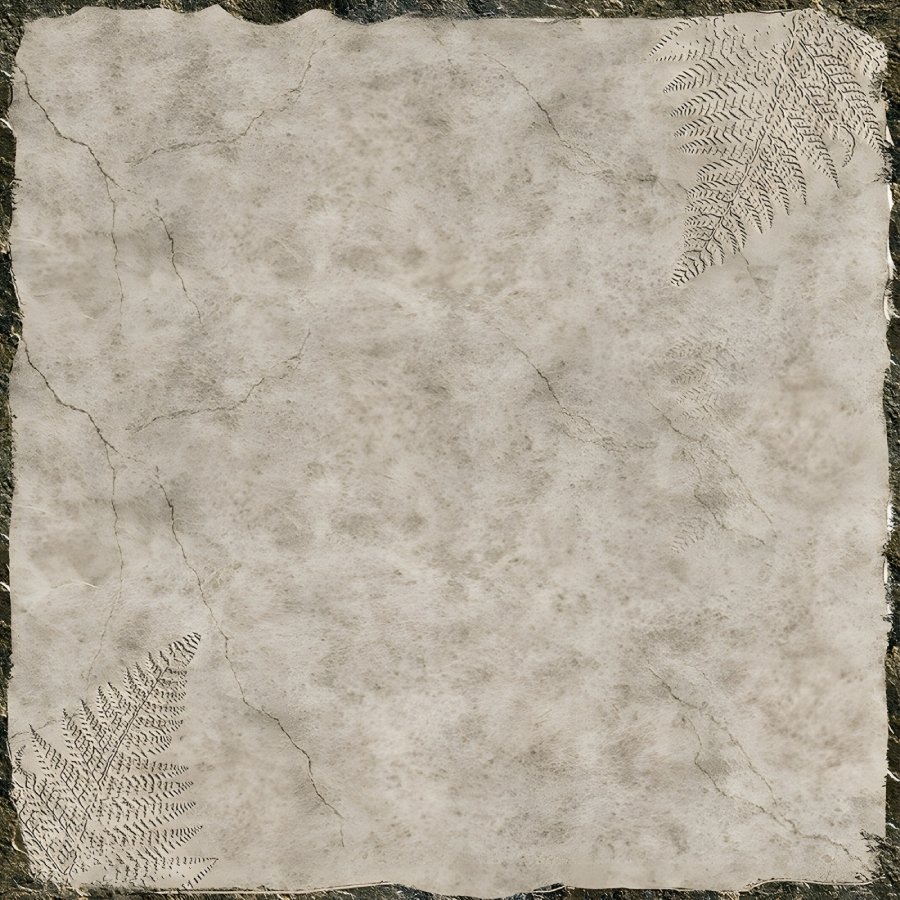 Light Stone Fern Border Texture