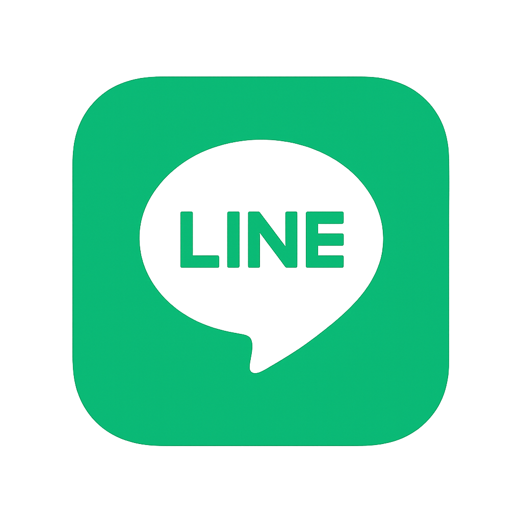 LINE App Logo Green Chat Bubble