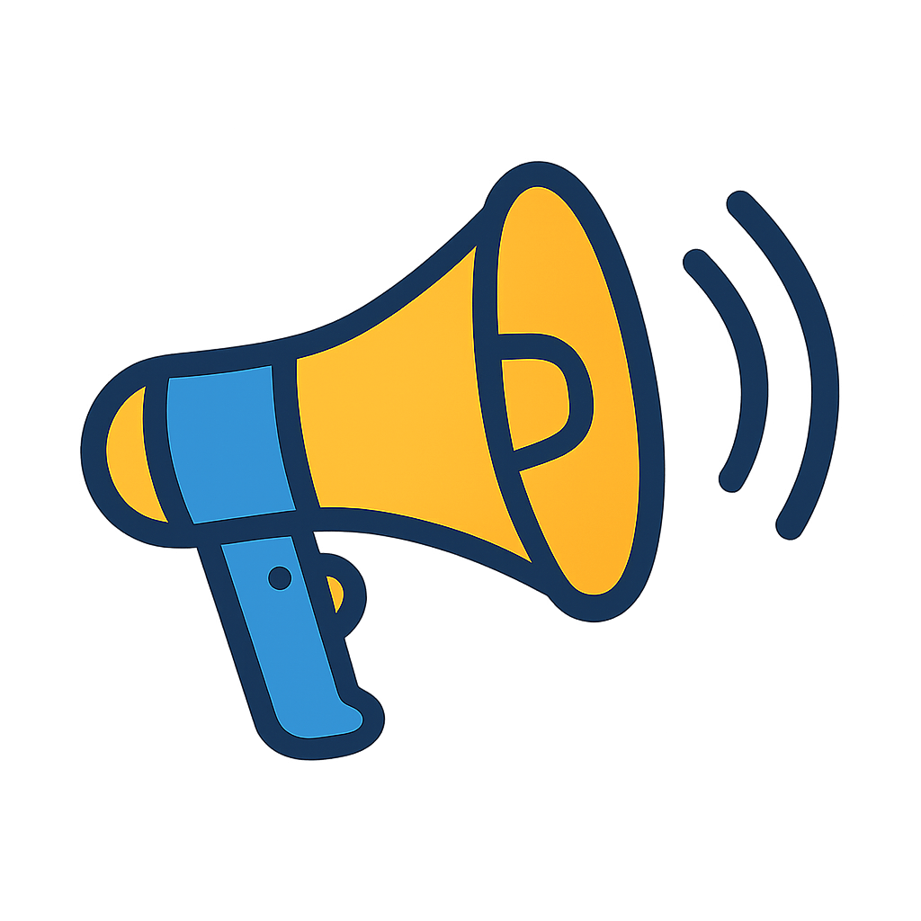 Loudspeaker Megaphone Announcement Icon Transparent Background
