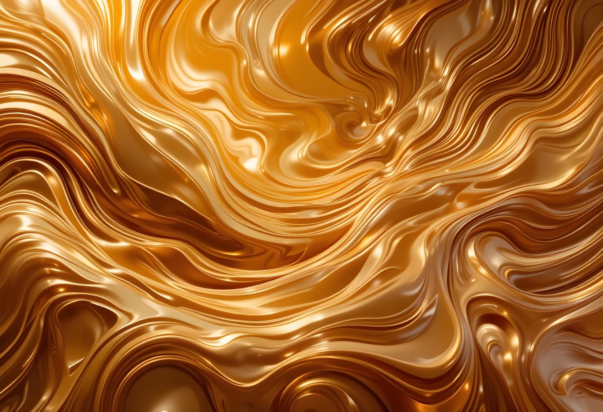 Luxurious Molten Gold Liquid Marble Texture