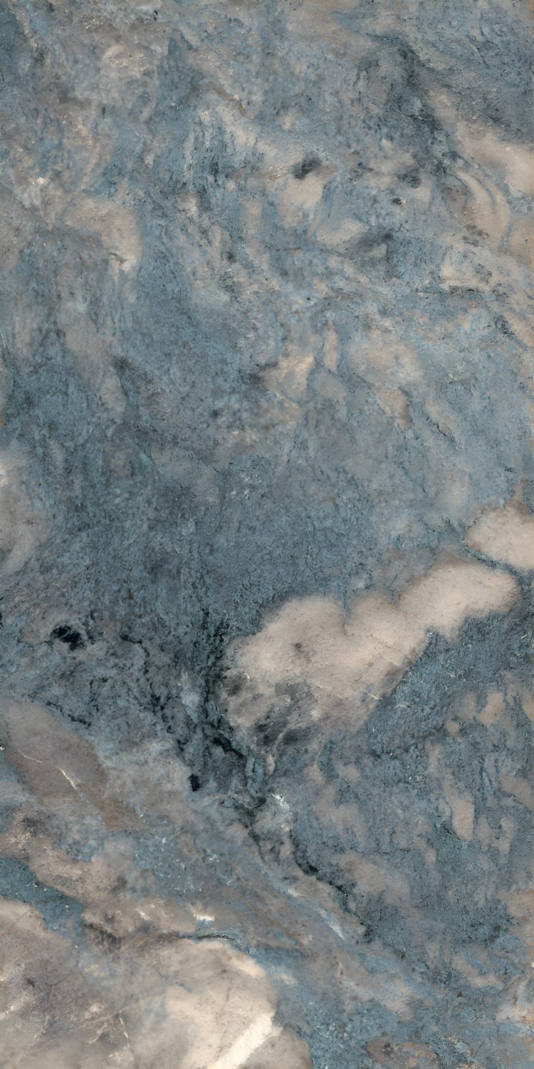 Misty Blue-Grey Marble Textured Stone