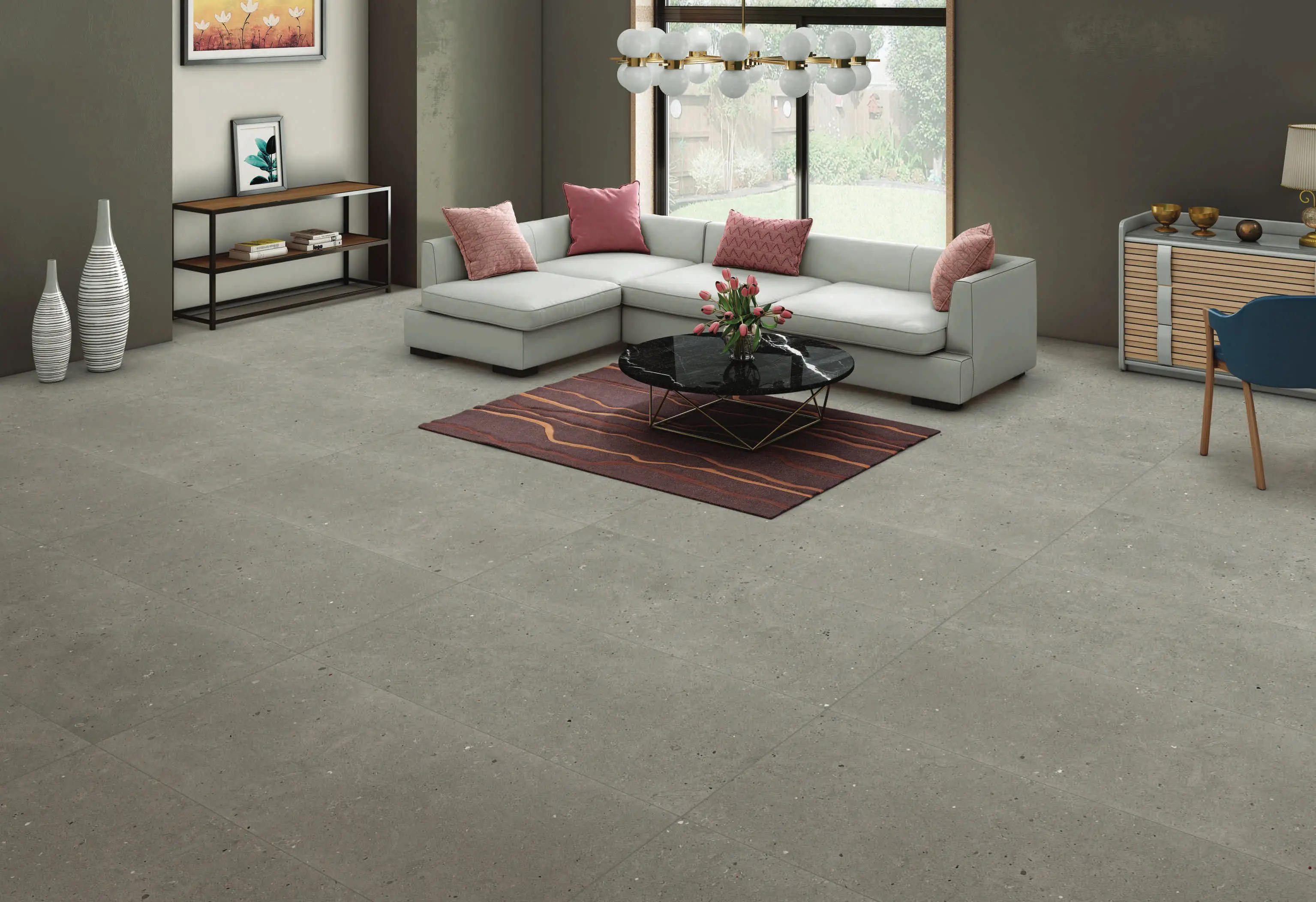 Modern Living Room with Elegant Furniture and Contemporary Interior Design