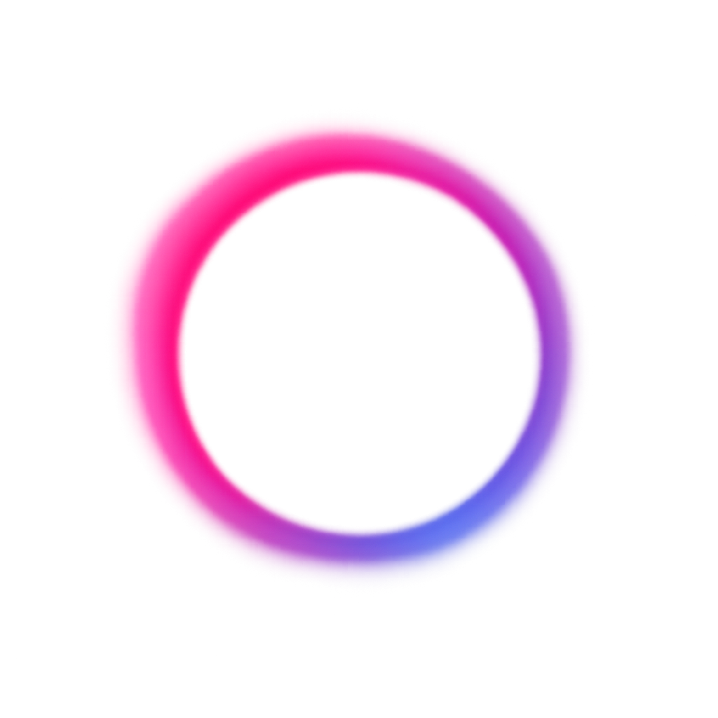 Neon Gradient Ring Circle Glow On Transparent Background Abstract Artwork