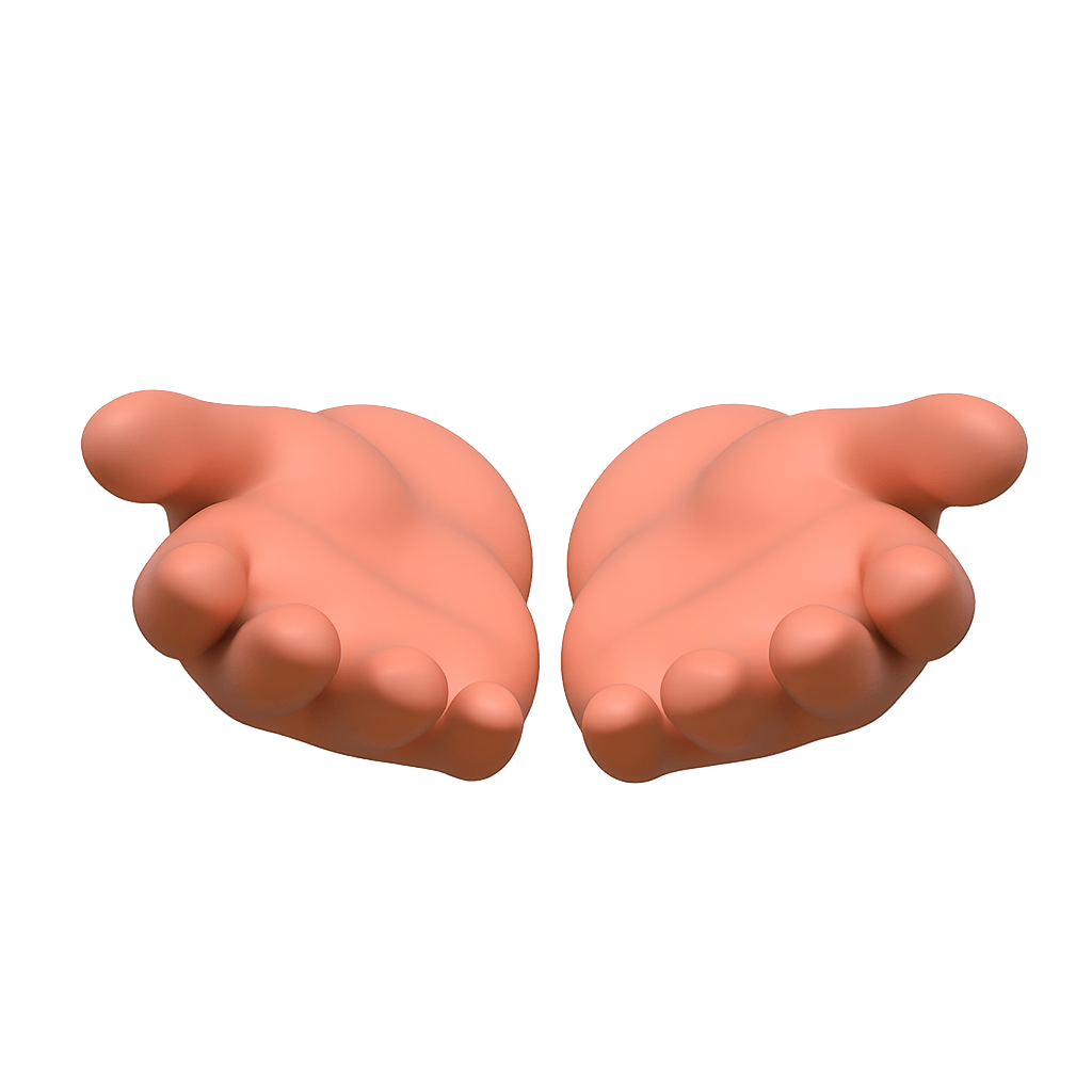 Open Cupped Hands Offer Give Icon