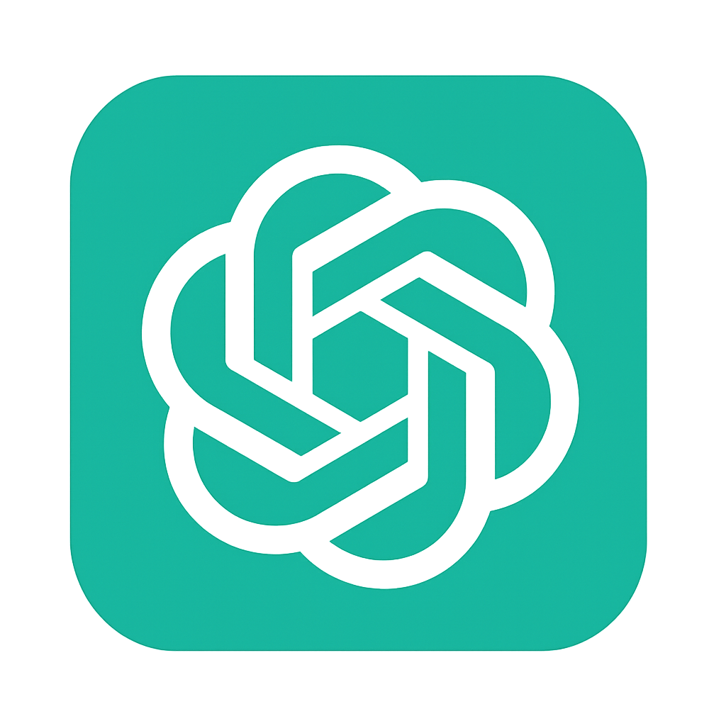 OpenAI Logo White on Teal Square | ChatGPT