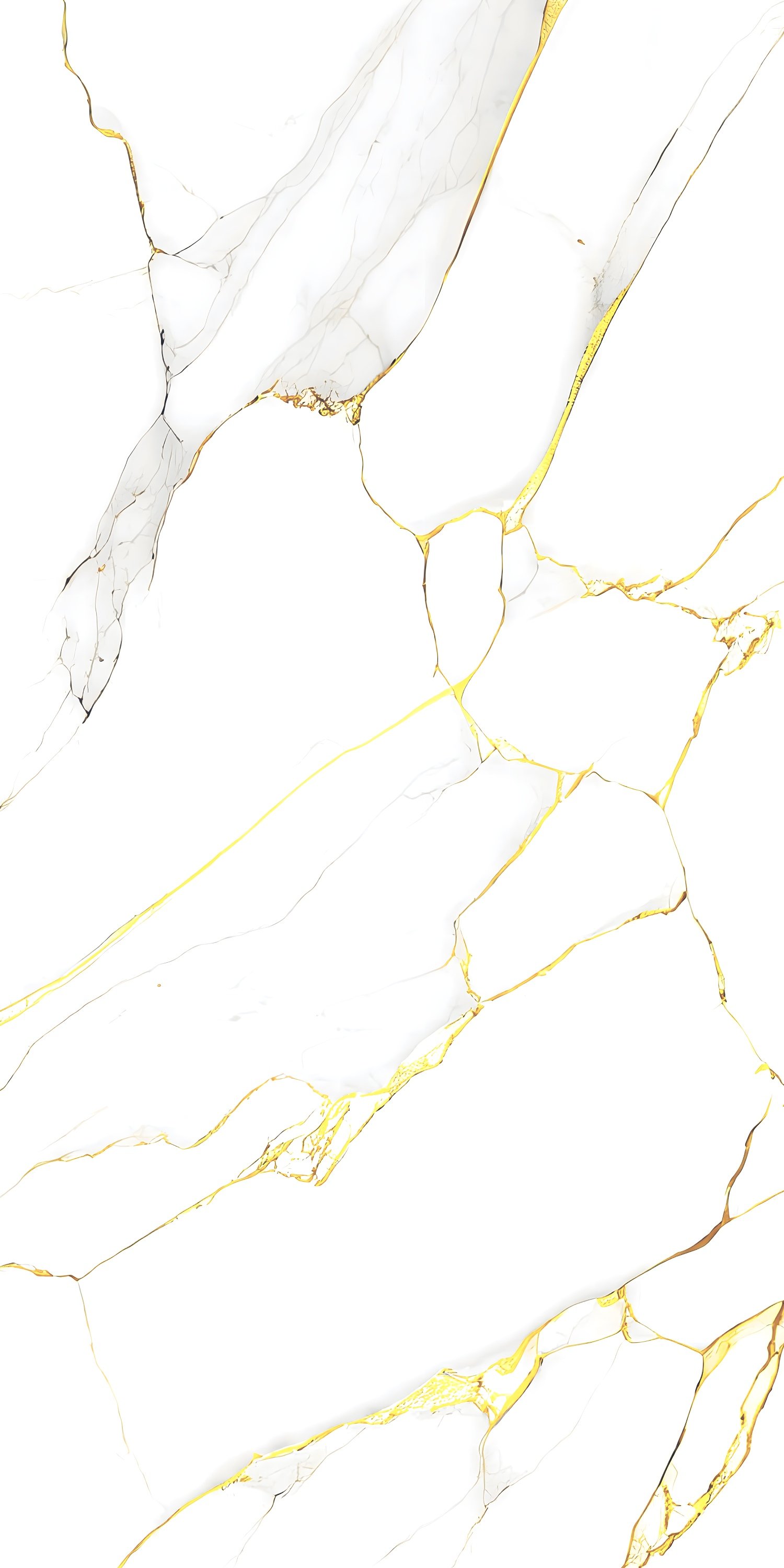 Opulent White Marble Tile Dramatic Gold Veins