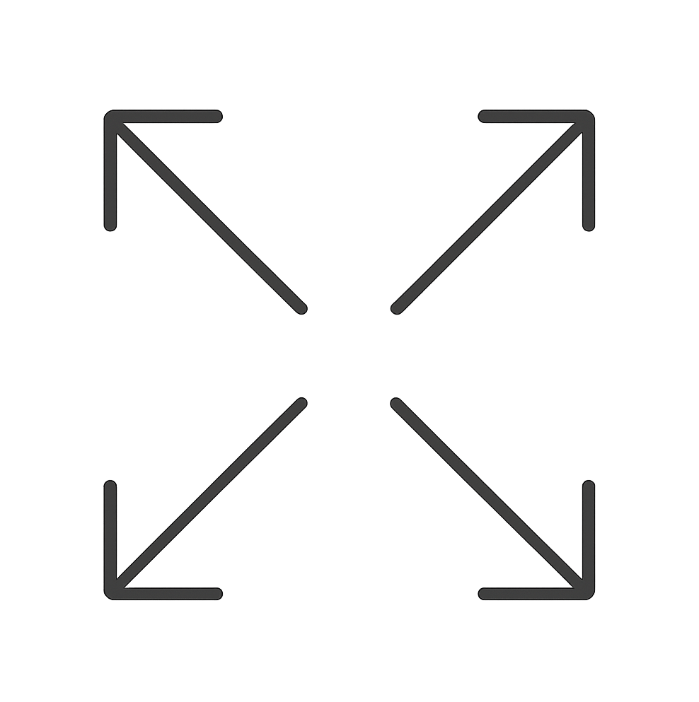 Outward Expanding Four Corner Fullscreen Arrows