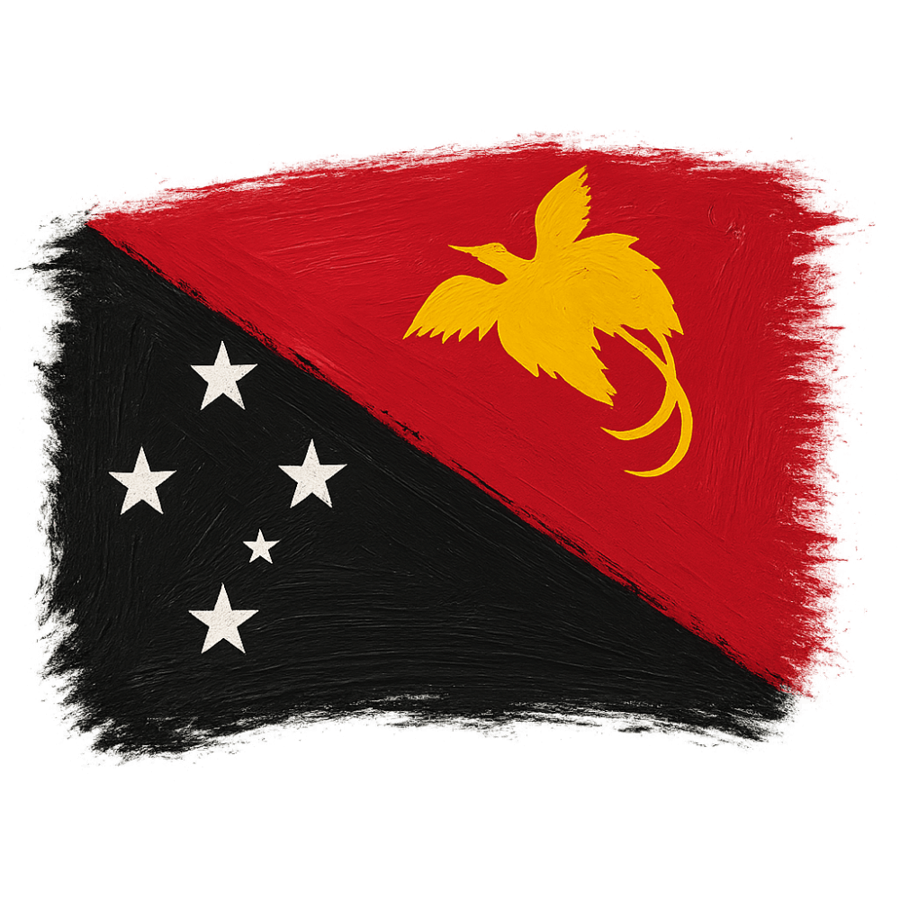 Painted Brush Stroke PNG Flag, transparent background