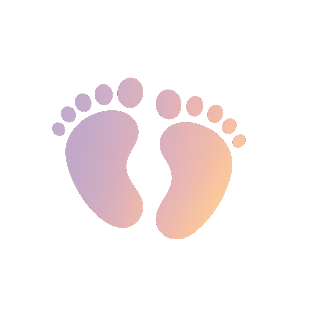 Pastel Footprints Silhouette On Transparent Background Symbolizing Steps, Growth, And Togetherness