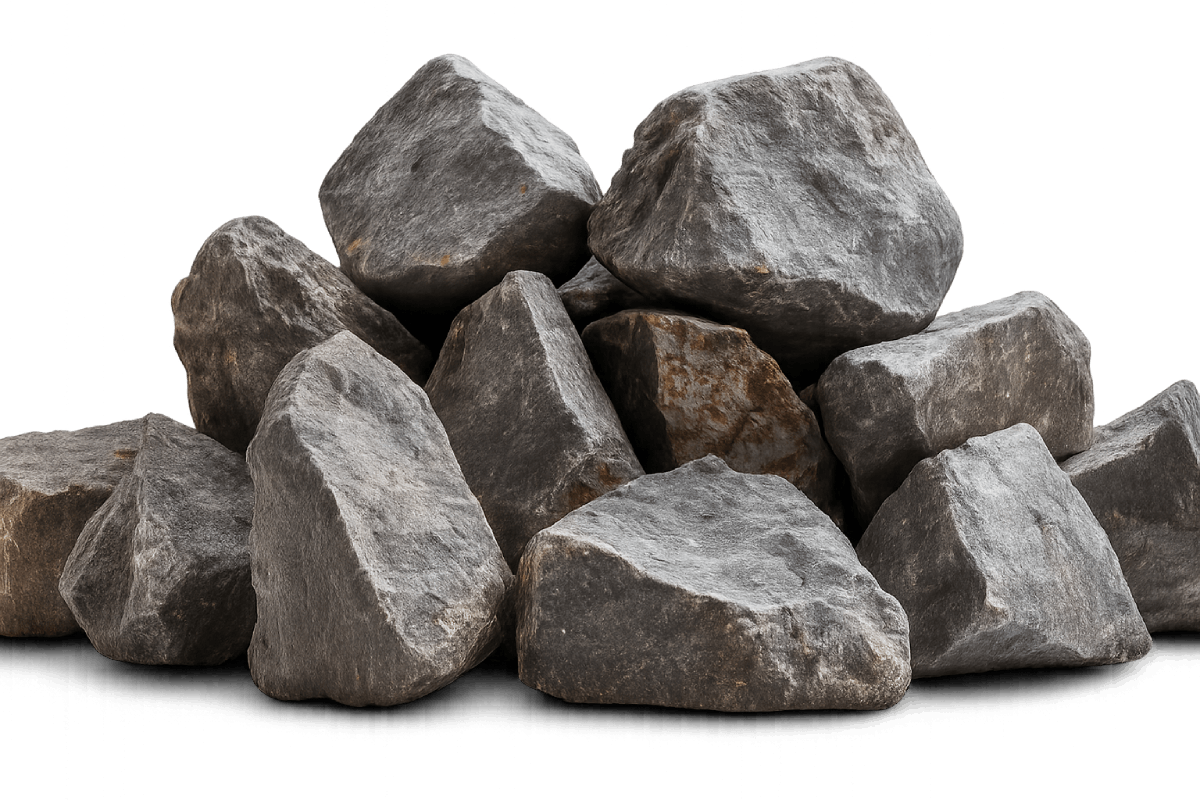 Pile of Gray Rocks Transparent Background PNG