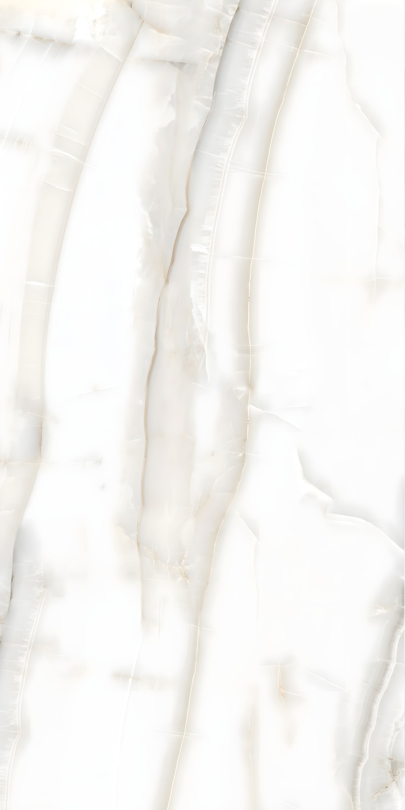 Pristine White Onyx with Pale Gold Veins