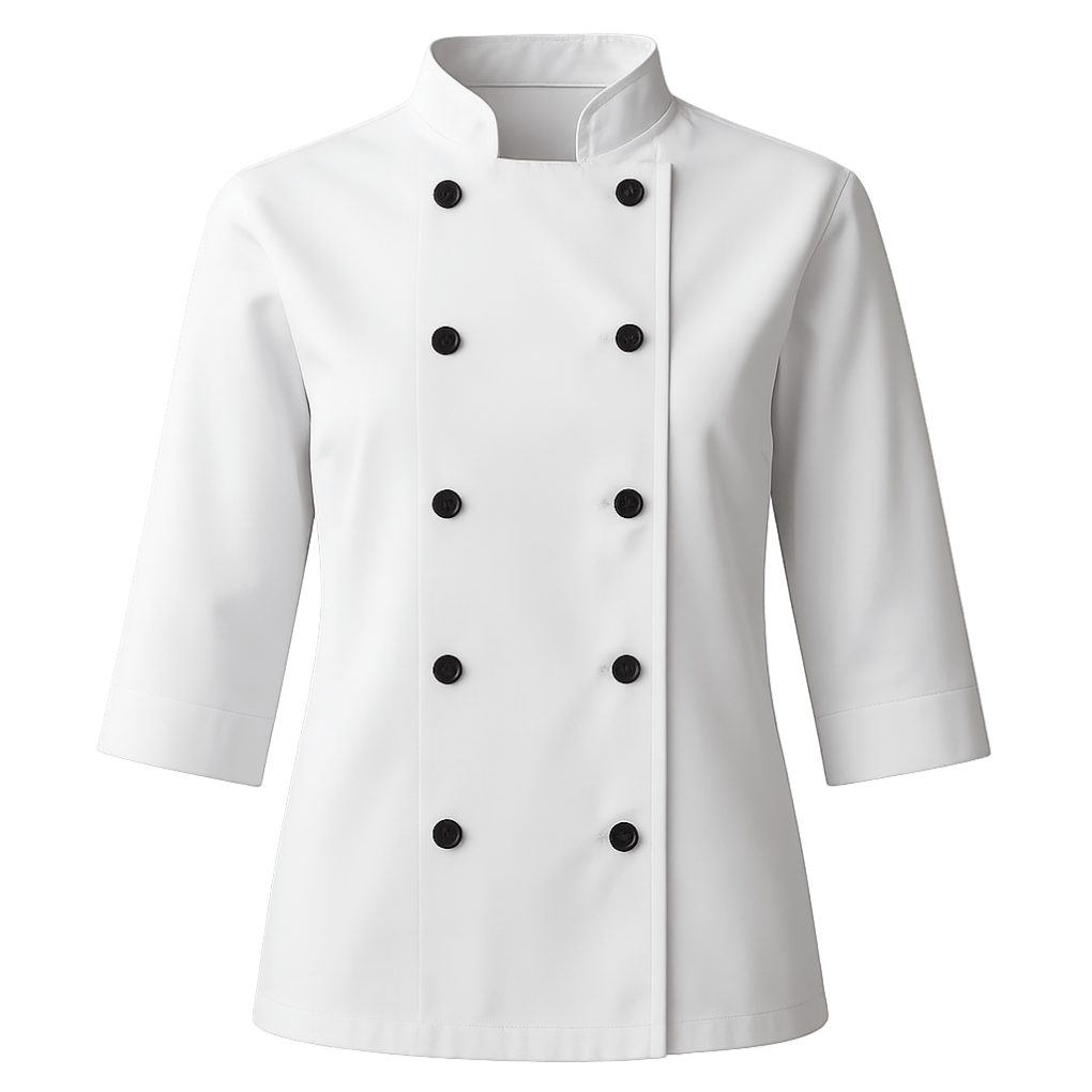 Professional Double Breasted White Chef Jacket