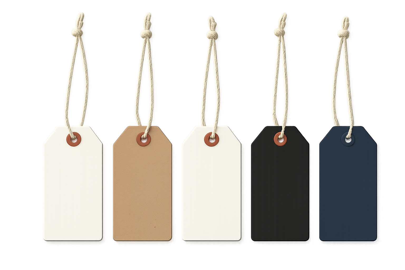 Retail Price Tags Ropes Transparent Background