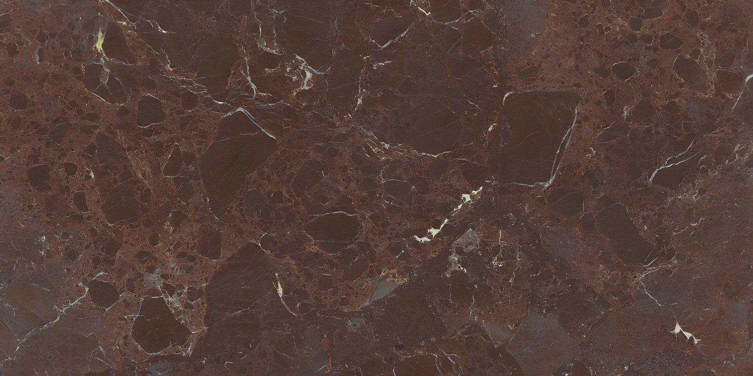 Rich Red Breccia Marble White Veins