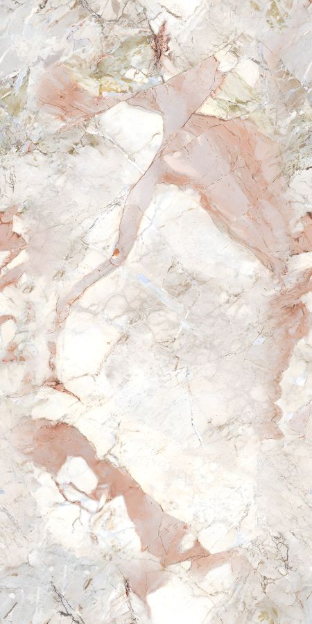 Rosy Pink and White Marble Slab Texture