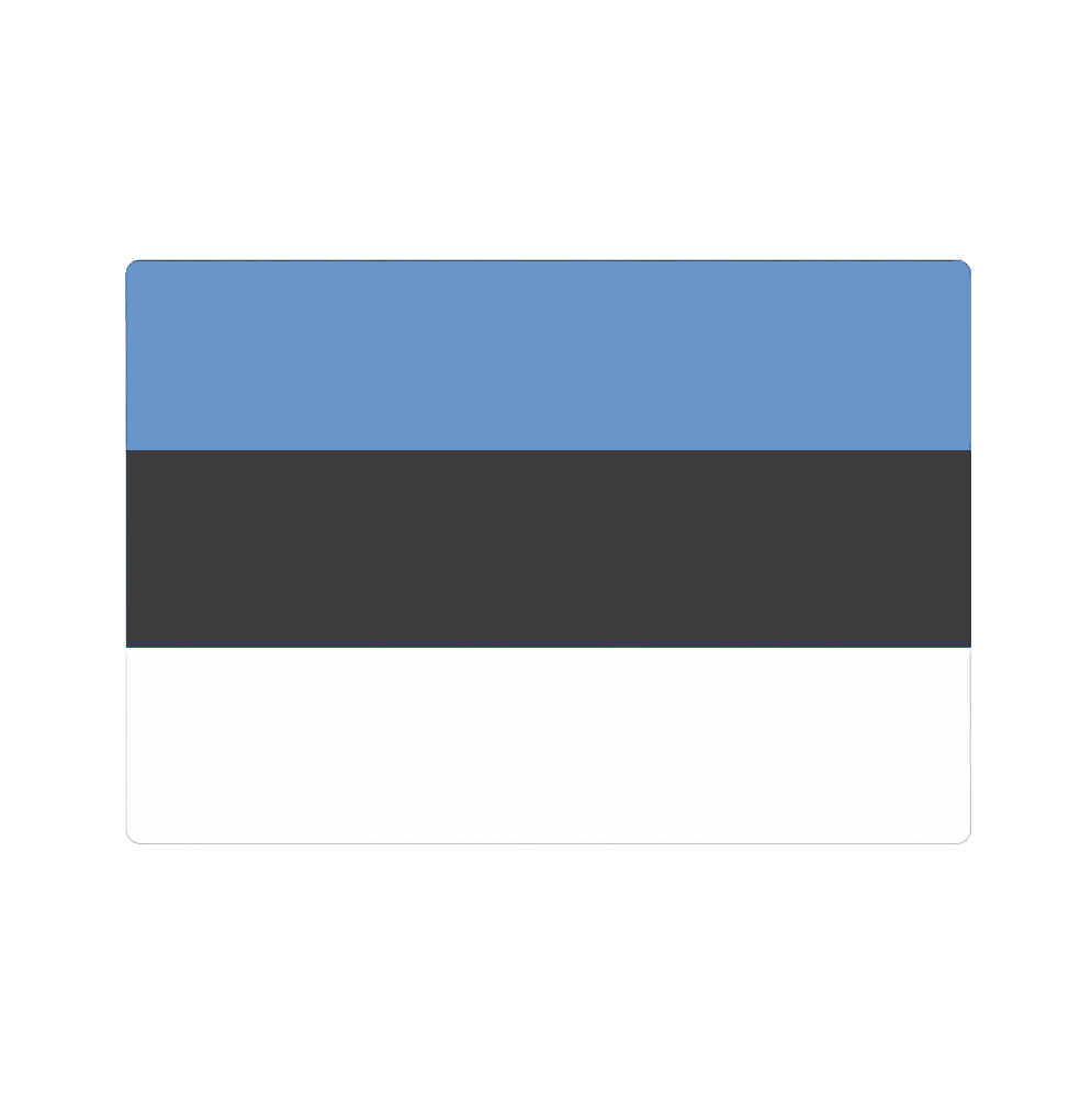Rounded Corner Estonia Flag Icon Transparent Background