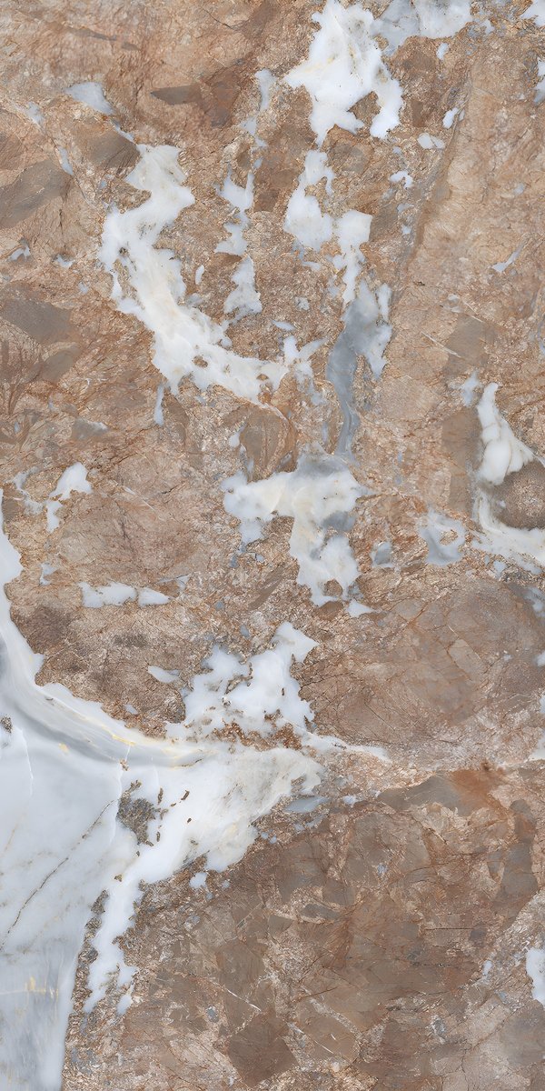 Russet Brown Marble White Cloud Veining