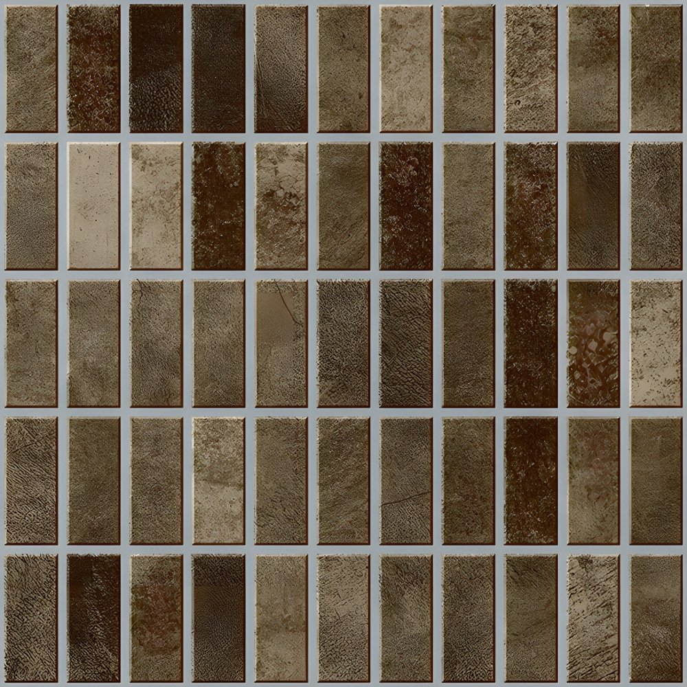 Rustic Brown Vertical Brick Parking Tile
