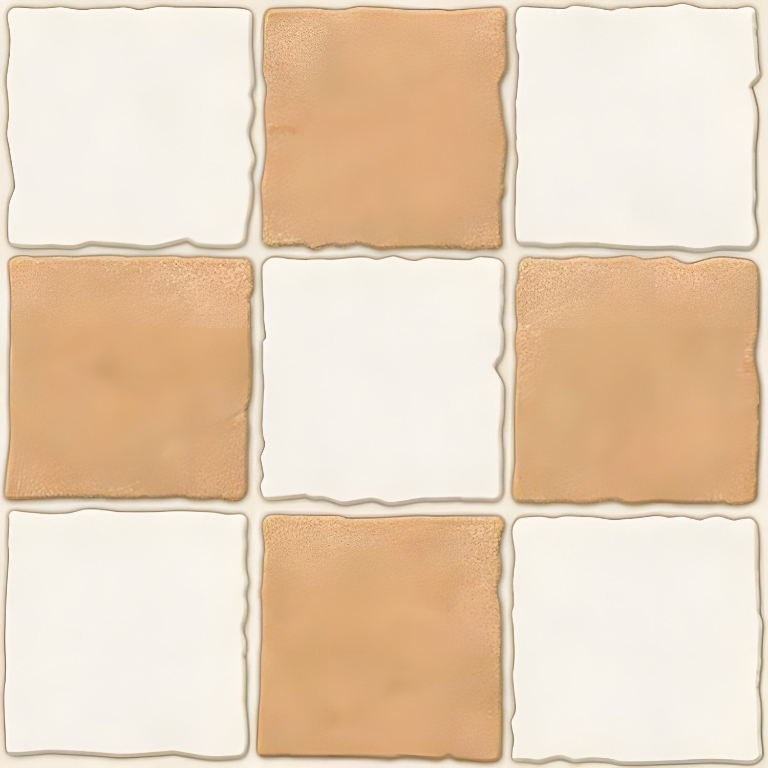 Rustic Checkerboard Terracotta Square Tile